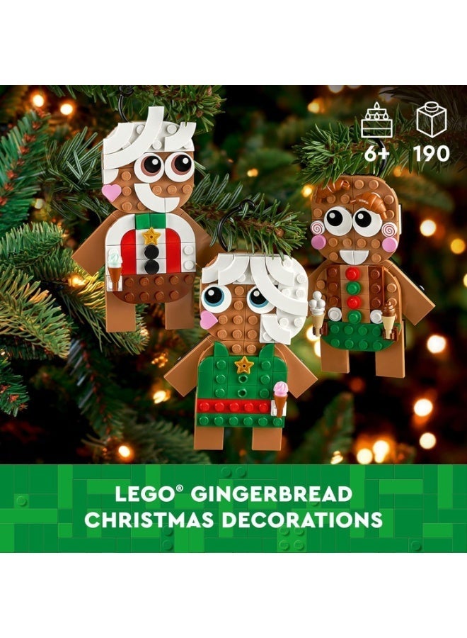 LEGO Gingerbread Ornaments Pack of 02- Christmas Tree Ornaments Building Set for Kids, Boys & Girls, Ages 6+ - 3 Gingerbread Decorations for Tree & Home - Gift Ideas for Kids - 40642 - Image 5